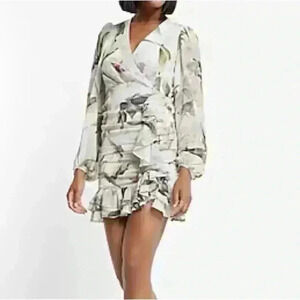 Express Floral Ruffle Dress